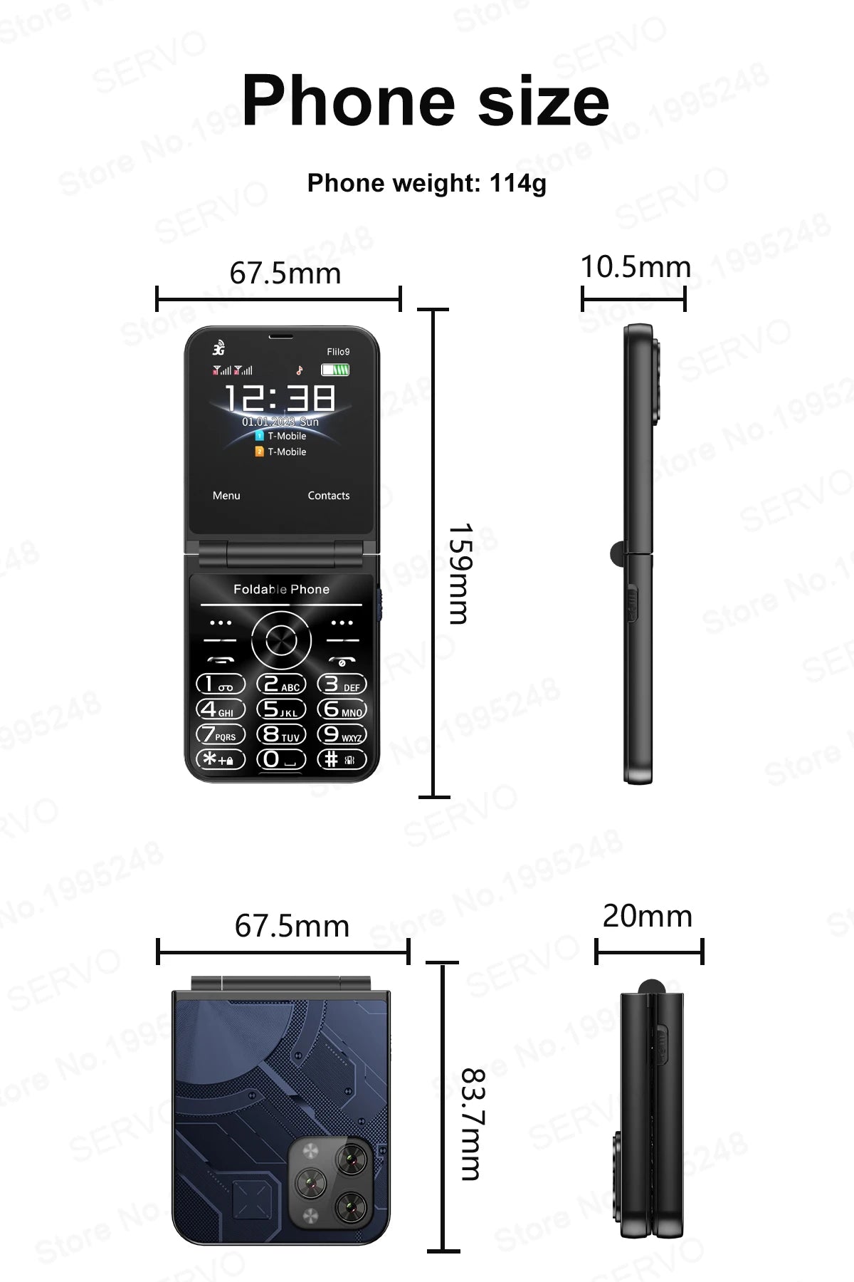 2024 SERVO Flilo9 Flip Mobile