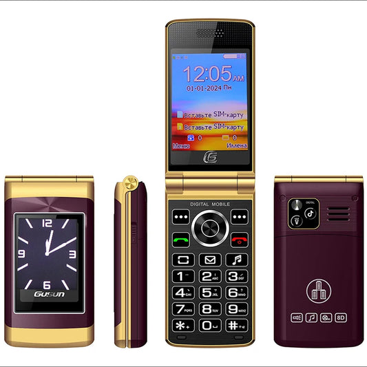 Foldable Flip Senior Mobile Phone